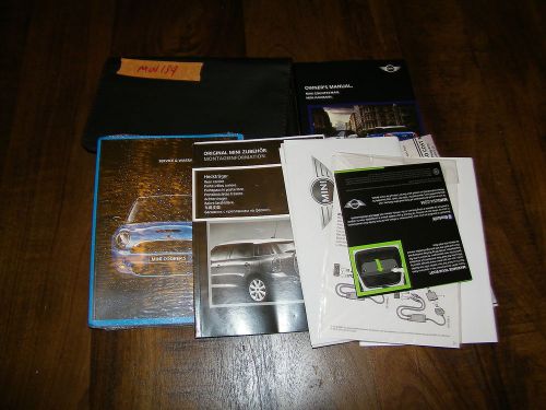 2013 mini cooper countryman paceman owners manual with case min134