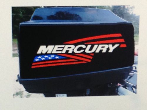 2 - mercury flag outboard decals marine vinyl 22.5 inch