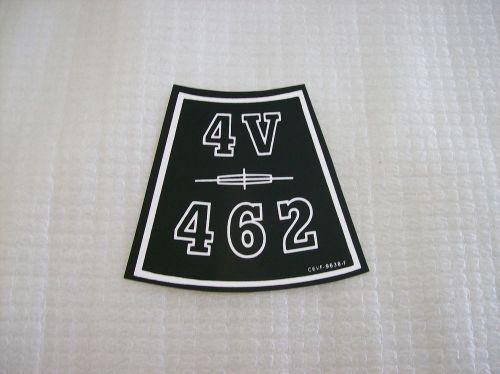 1966  - 1968 ford lincoln 462 4 v  decal