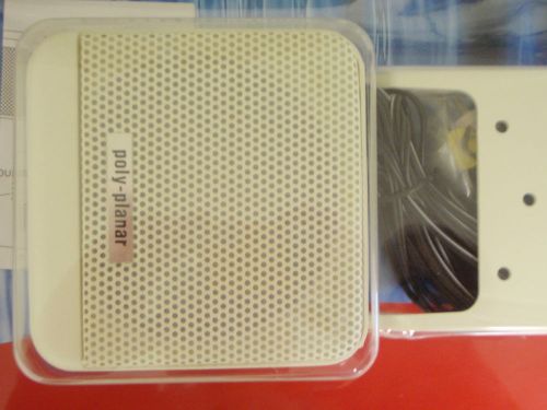 Vhf speaker white poly planar 665 mb41w 10watt white marine electronics boat