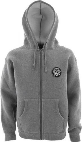 Slednecks warriors heavyweight zip up hoodie heather gray extra large xl