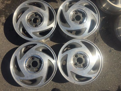 (1) set of (4) used 14&#034; x 5.5&#034; acura integra wheels (90-91)  hollander# 71639