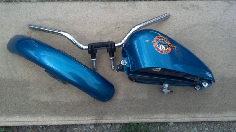 1994 harley sportster peanut tank, fender and handle bars