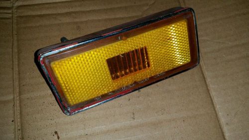 1973-79 corvette original metal front rh side marker light