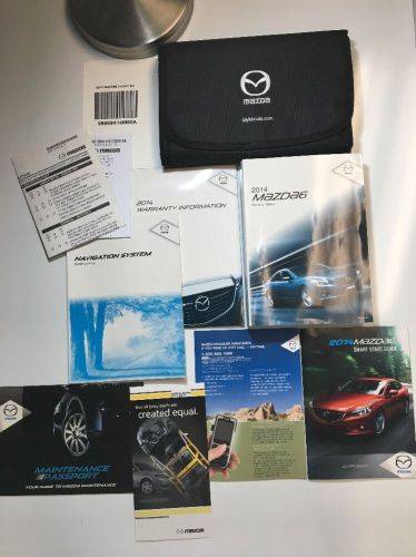 2014 mazda 6 owners manual set. free same day shipping! new! #077