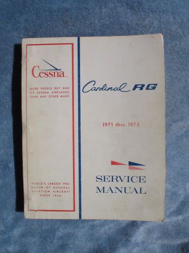 Cessna cardinal rg 1971 thru 1975 service manual