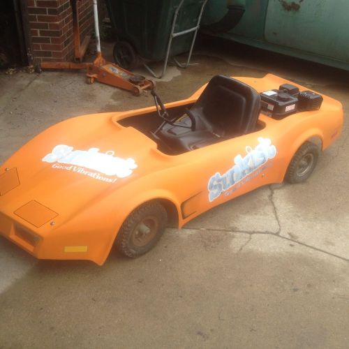 Vintage ~ corvette go kart / cart  ( sunkist )