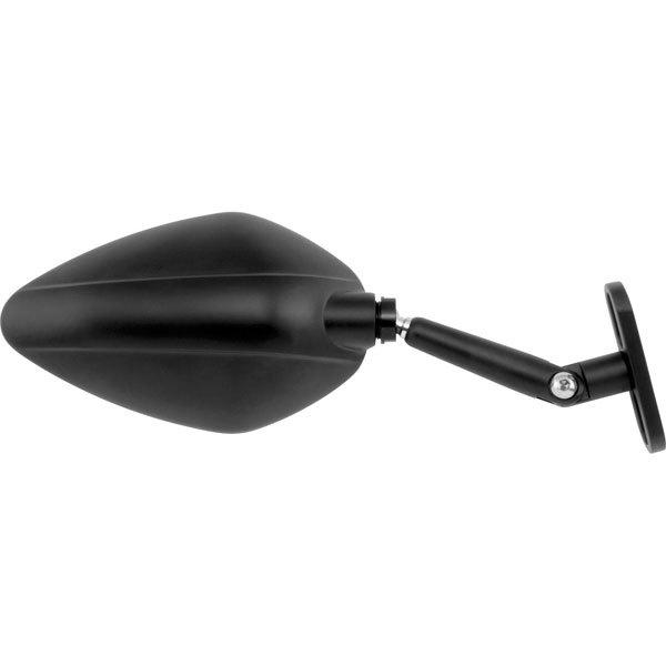 Black bikemaster candy drop sport bike mirror