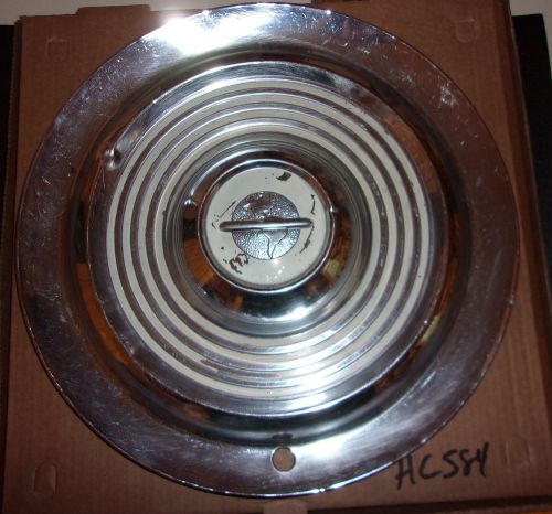 1954 1955 oldsmobile hub cap 15&#034; stainless  - hc584