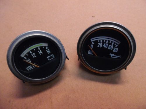 Jeep cj factory volt and oil pressure gauge 78-86 cj5 cj7 cj8 faria gauges