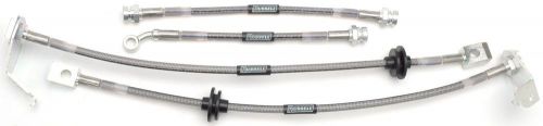 Brake hydraulic hose kit-street legal front rear russell fits 05-06 pontiac gto