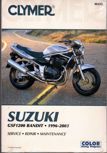 1996-2003 clymer suzuki motorcycle gsf1200 bandit service manual new  m353 (477)