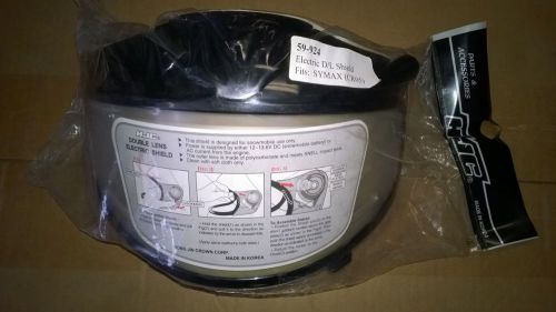 Hjc electric double lens snowmobile helmet shield w/leads #59-924 #59-954 clear