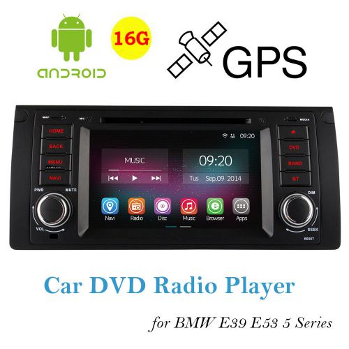 For bmw e39 e53 5 series dvd radio player android 4.4 quadcore 7&#039;&#039; car dvr dash