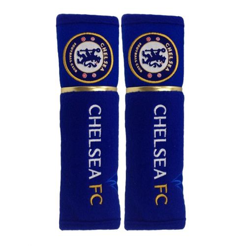 Chelsea fc football car accessories plush seat belt cover shoulder pads 1 pair