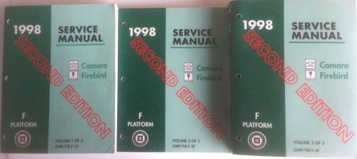 1998 chevrolet camaro pontiac firebird second edition service repair manual set