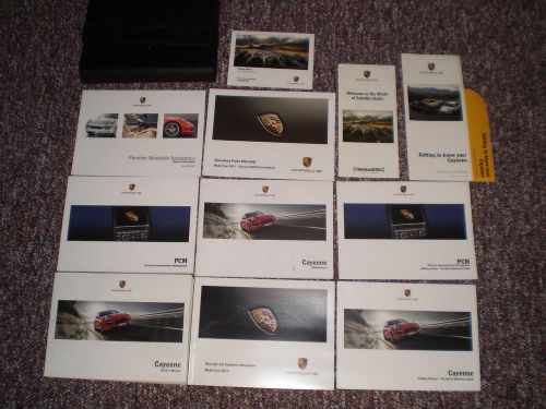2013 porsche cayenne complete suv owners manual books navigation guide case all