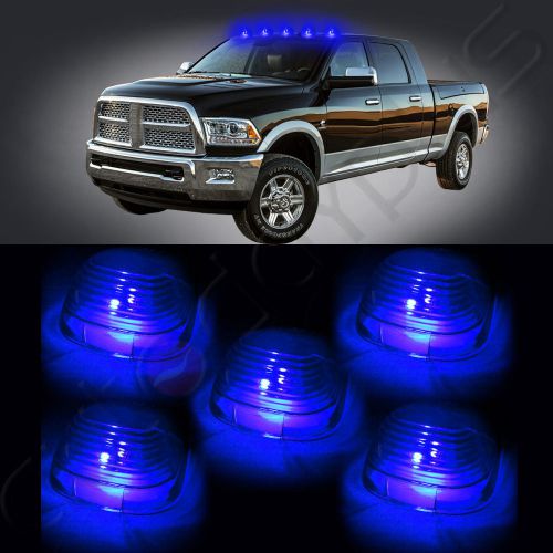 5x smoked roof running cab marker cover+5x free bulbs for 99-16 ford f-250 f-150