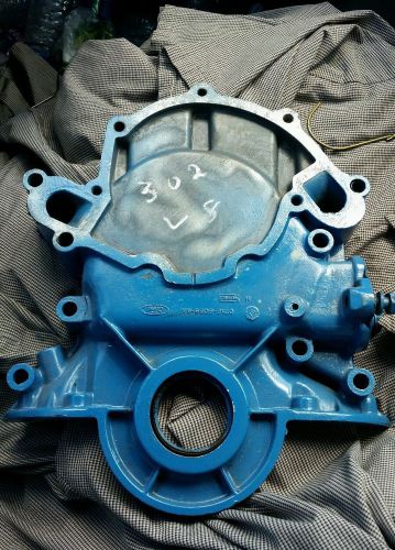 Ford 302 timing cover with mechanical fuel pump boss