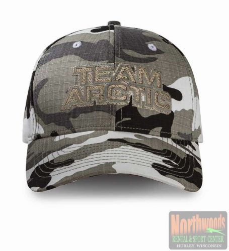 Arctic cat team arctic camo cap hat - black  / gray 5253-136