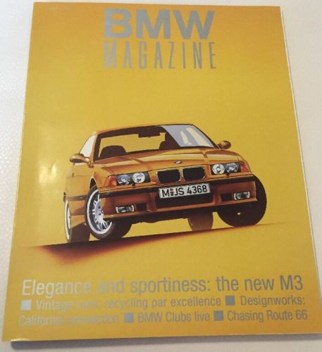 Bmw magazine m3 feature jan 1994 1/94