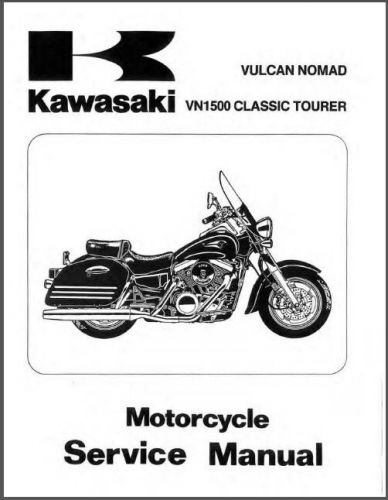 98-01 kawasaki vulcan 1500 nomad / vn1500 classic tourer service manual cd