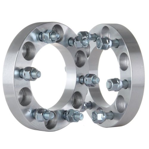 2x 25mm 6x5.5 wheel spacers 1&#034; adapters 12x1.25 studs 108mm cb for nissan trucks