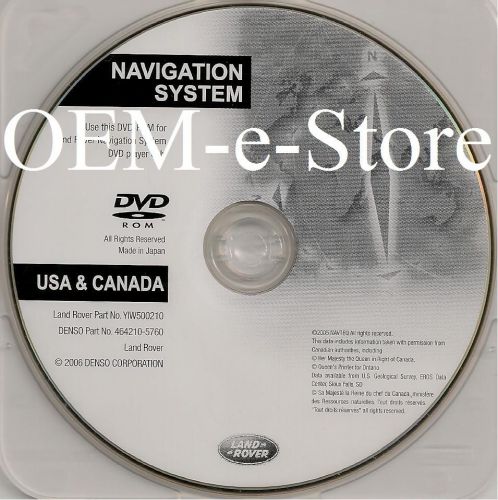 2005 land range rover &amp; sport supercharged hse navigation dvd disc u.s canada