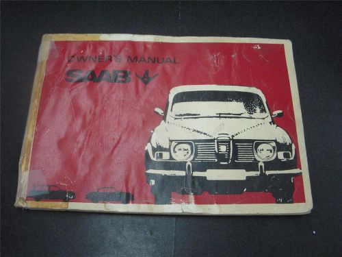 Saab owners handbook book manual