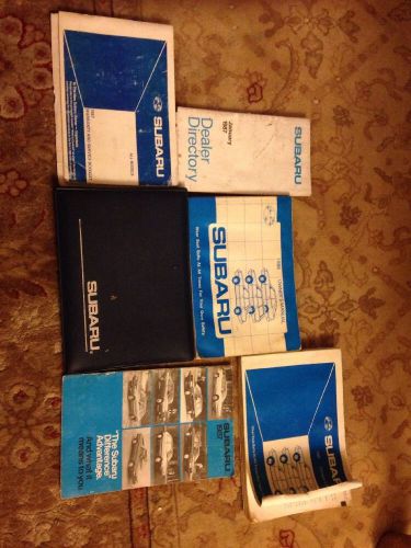 1987 subaru gl owners manual set in excellent condition