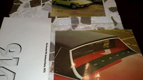 Old porsche literature 914 tds brochure and old booklet vintage antique collect