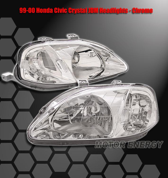 1999-2000 honda civic ek type-r jdm crystal headlights