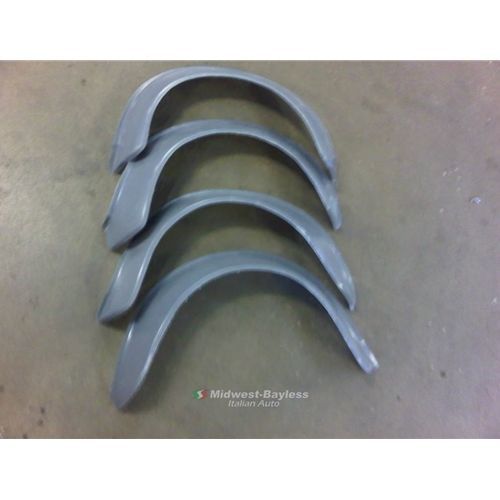 Fender flares fiberglass set of four (fiat 124 coupe) - new