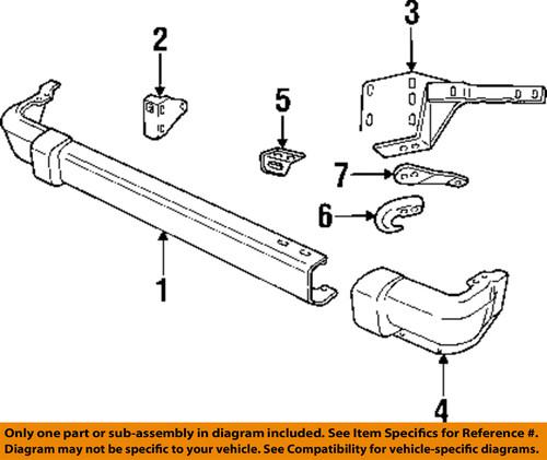 Jeep oem 55175268ab front bumper-bumper mount bracket