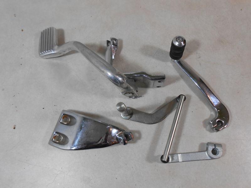 Harley davidson dyna mid controls brake pedal brackets 06-later #5