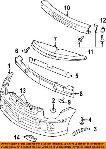 Dodge oem 5303596ac front bumper & grille-absorber