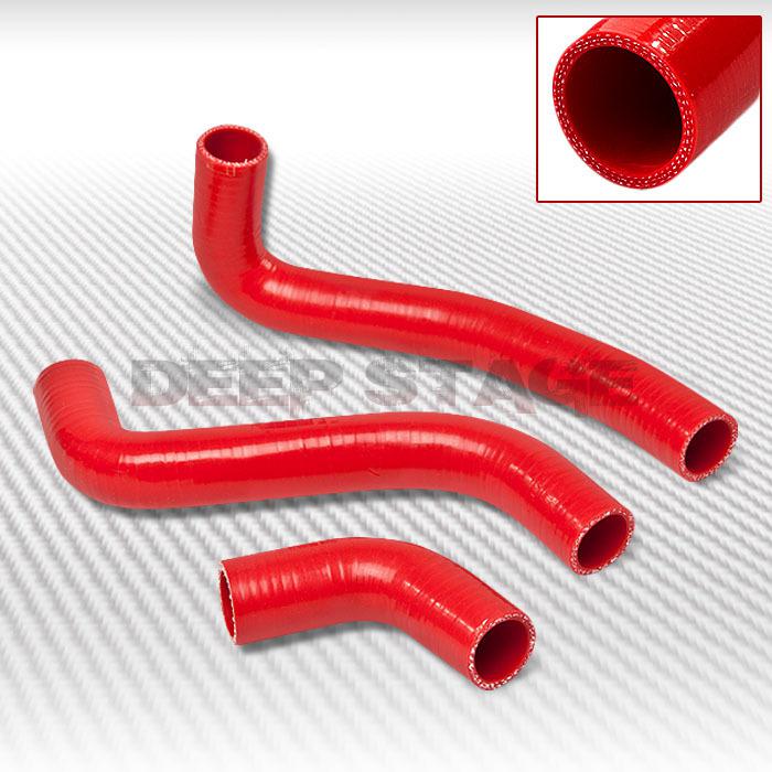 3-ply silicone radiator hose tube high temp 04-07 scion xb xa 1nz/2nz-fe red