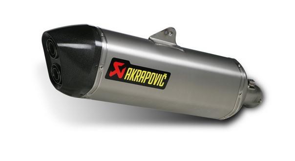 Akrapovic slip-on muffler hexagonal ti/ti/cf for bmw k1300gt 2009-2011