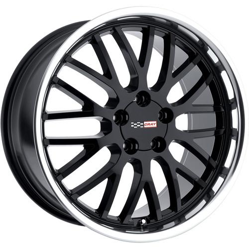 18x9 black cray manta wheels 5x4.75 +50 chevrolet corvette c6 corvette c5 z06