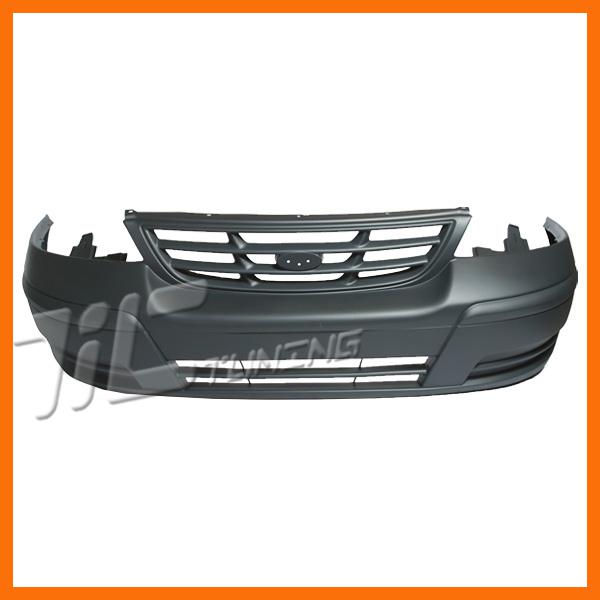 99 00 windstar base/lx front bumper cover upper primered text gray bottom