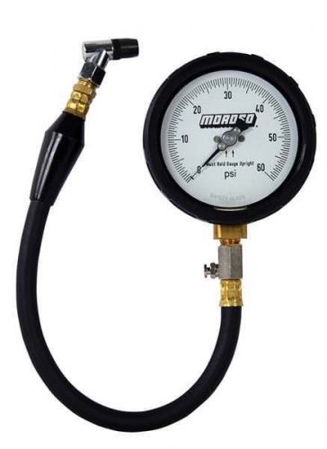 Moroso 89562 tire pressure gauge 0-60psi - 4&#034; display - 1/2% accuracy