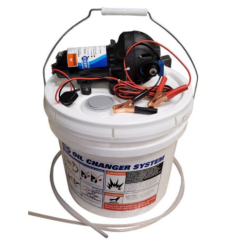 Jabsco 17850-1012 diy oil change system w/ pump &amp; 3.5 gallon bucket