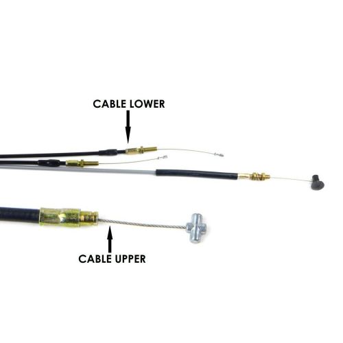 Throttle cable dual system with injection for arctic cat k05-139-69 / 0687-037