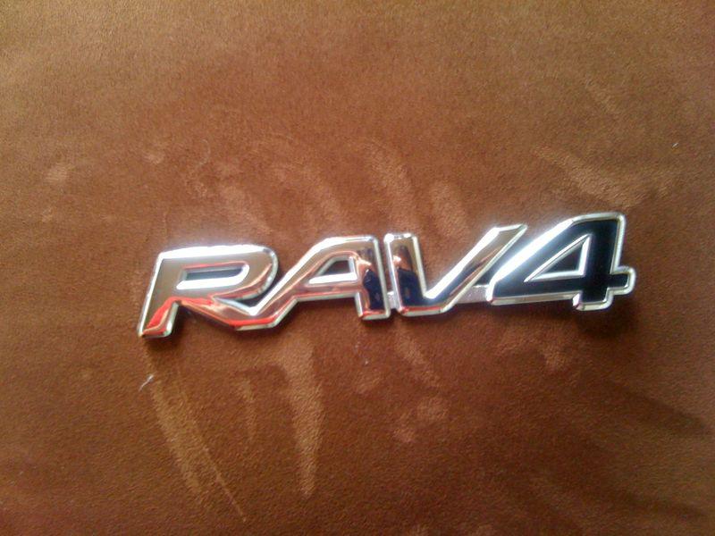 Toyota rav-4 emblem tail gate