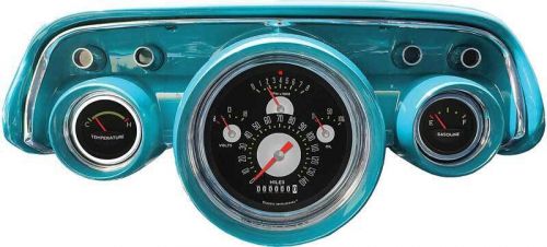 1957 chevrolet classic instruments authentic tetra series gauge set with flat