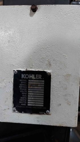 Kohler 6.5cz23 , 6.5 kw marine gas generator 60 hz running take-out runs perfect