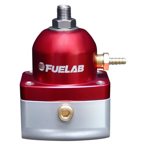 Fuelab universal efi adjustable mini fuel pressure regulator red 25-90 psi