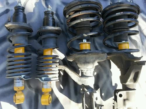 Acura rsx koni yellow sport adjustable struts and lowering springs