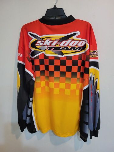 Ski-doo team snowmobile mens size xl long sleeve jersey shirt euc