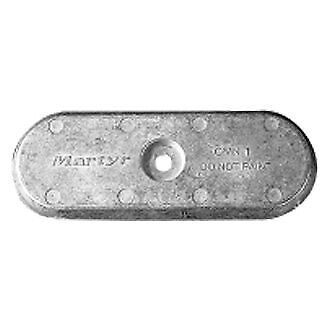 Martyr cmn1z 8.5&#034; l x 3.16&#034; w x 0.5&#034; h zinc oval hull plate anode